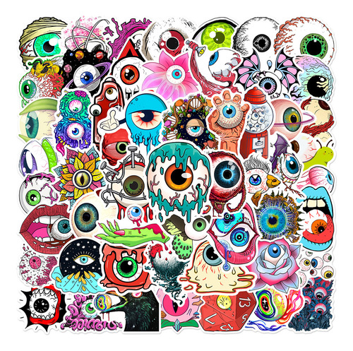 Adesivos De Grafite De Desenho Animado Eye Of Terror Go