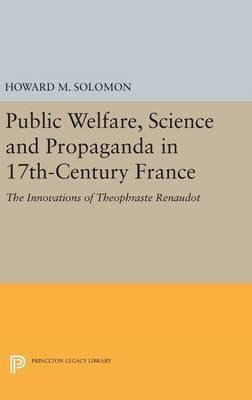 Libro Public Welfare, Science And Propaganda In 17th-cent...