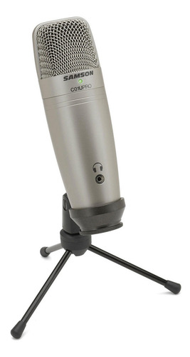 Micrófono Samson C01U Pro condensador supercardioide plateado