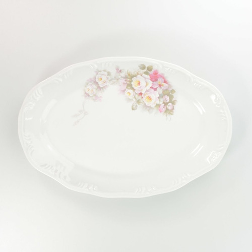 Travessa Rasa Oval 36 Cm Porcelana Schmidt - Dec. Eterna