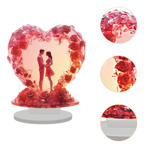 Letrero De Mesa Con Forma De Corazón Para San Valentín,