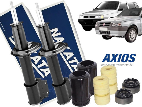 Kit Amortecedor Diant Uno 1989 A 2013 C/kit Bat/cox Axios