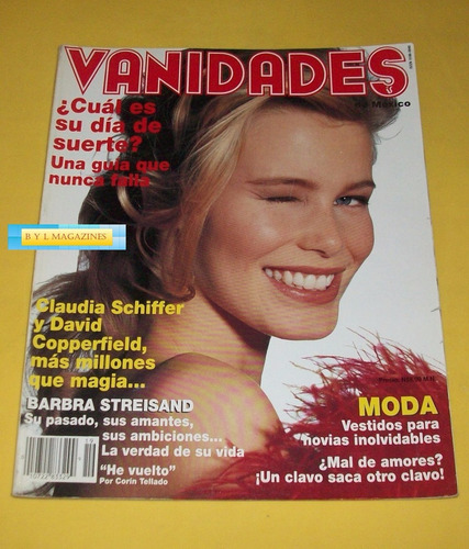 Claudia Schiffer Alec Baldwin Barbra Revista Vanidades 1994