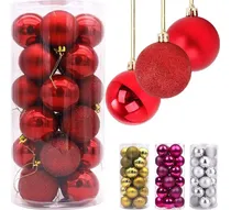 Comprar 24 Adornos Esferas Navidad 3cm Boda Decoración Árbol Navidad