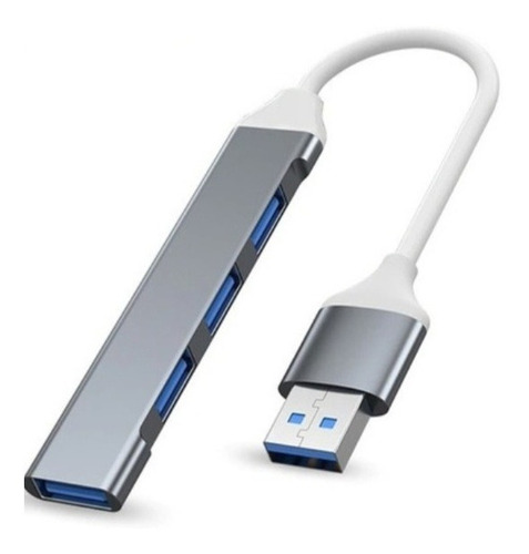 Multipuerto En Aluminio De Conexión Usb, 4 En 1