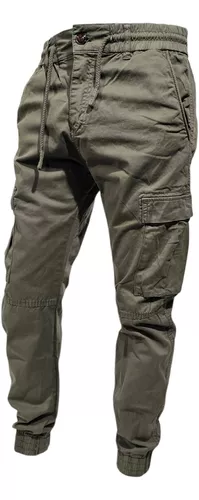 Pantalón Jogger Para Hombre Estilo Militar, Camuflado, Enrresortado. 30  militar