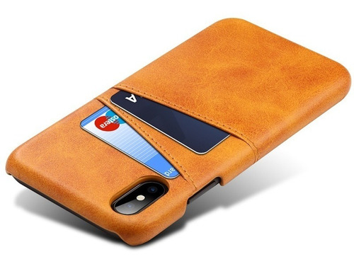 Funda iPhone X/xs Tipo Piel Protector Leather Case