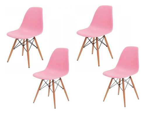 Silla Eames 4 Pack Ideal Para El Hogar Negocio