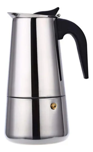 Cafetera De Cocina Moderna Italiana De 6 Tazas, Inoxidable Diseño Elegante Y De Alta Calidad Everest