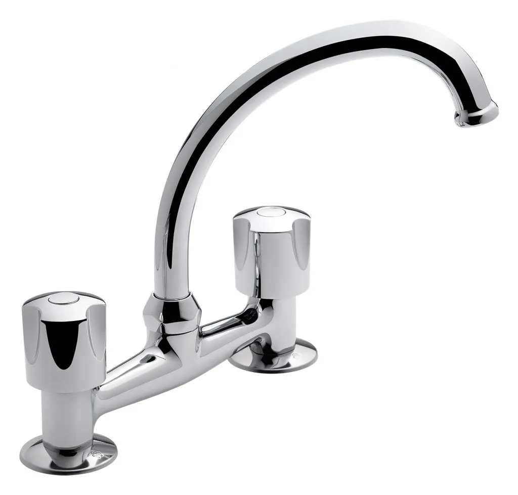 Griferia Para Cocina Fv Pampa De Mesada Cromo 413/b6 Acabado Cromado