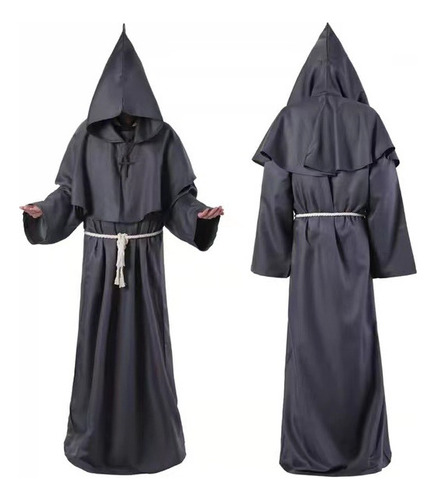 Disfraz De Monje Clothancient, Túnica Medieval De Mago,