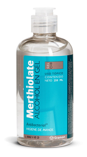 Merthiolate Alcohol En Gel X 250 Ml Fragancia s/fragancia