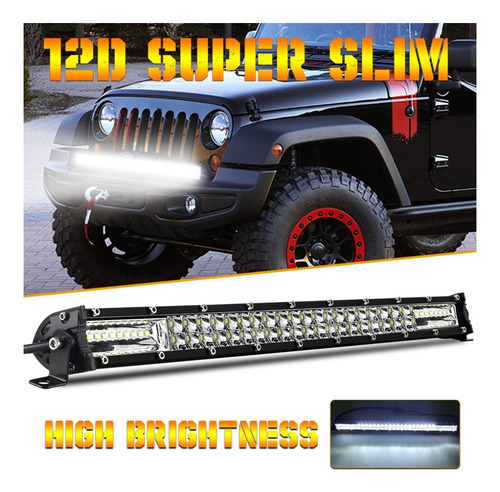 Barra Led Dual Con 5 Funciones Y Strobo 80cm 300w