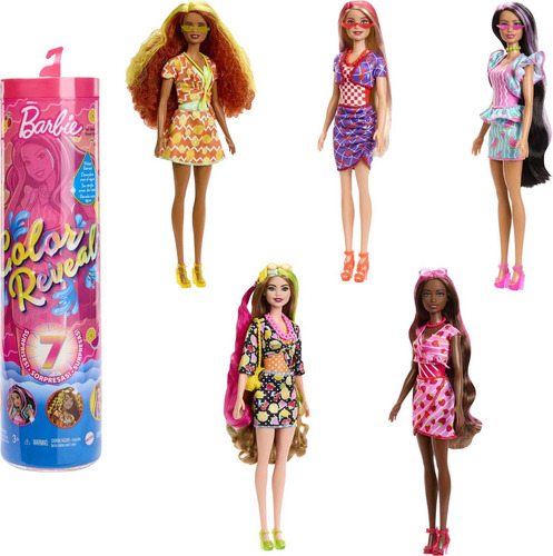 Barbie Color Reveal Muñeca De Moda Con Aroma A Frutas Dulces