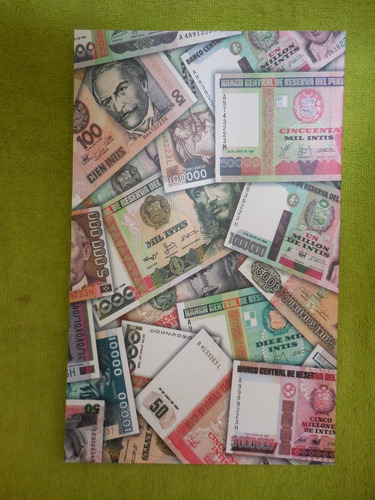 Imagen 3 de 5 de Coleccion Billetes Originales De La Familia Del Inti Bcrp