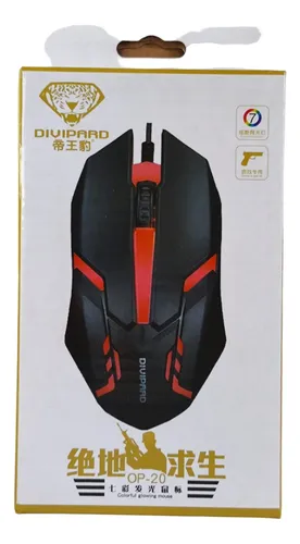 Mouse Videojuegos Sensor Óptico Usb Iluminación Rgb 1200 Dpi