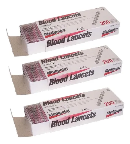Caja De Lancetas 200 Unidades