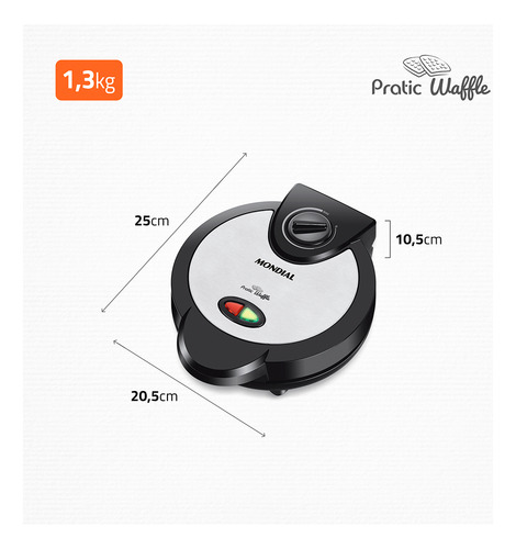 Waffle Maker Mondial 1200w Gw-01