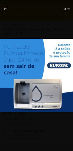 Imagem 1 de 5 de Summer Plus Inox Europa 220 Vs