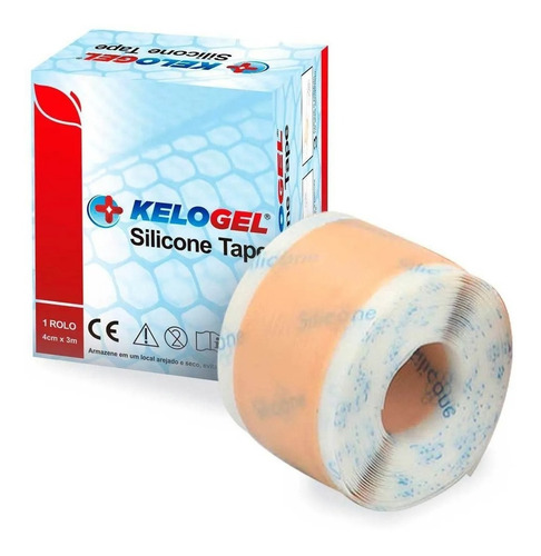 Kelogel Tape Silicone Médico Hospitalar 4cm X 3 Metros