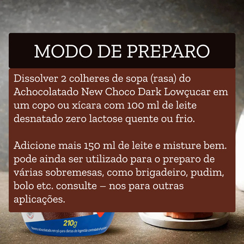 Achocolatado Em Pó Diet New Choco Lowçucar 210g - Kit Com 6