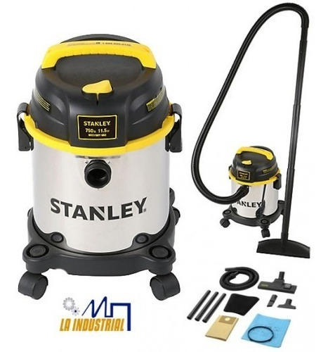 Aspiradora Acero Inoxidable Stanley 18,9l 850w Polvo/agua Color Plateado