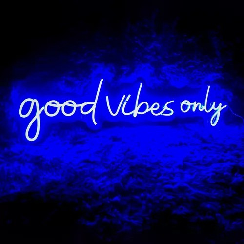 Letrero Led Neón Good Vibes Only Decoración