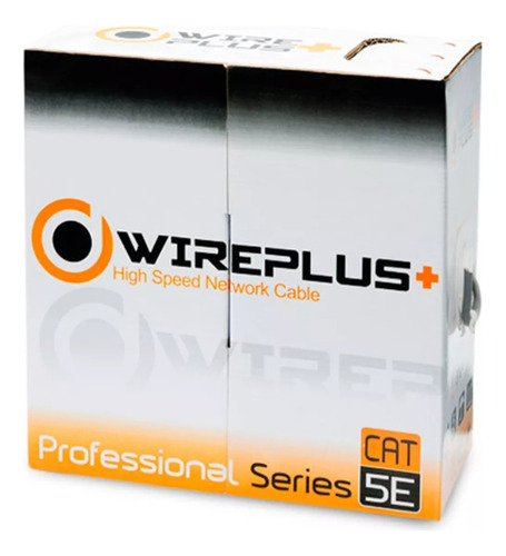 Cable Utp Cat 5 Bobina 305 Metros Marca Wireplus+ Cat5