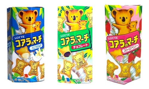 Pack X 3 - Galletas Koala Sabores Surtidos - Lotte.