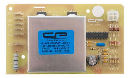 Placa Potência Compatível Lavadora Electrolux Lm08 127/220V
