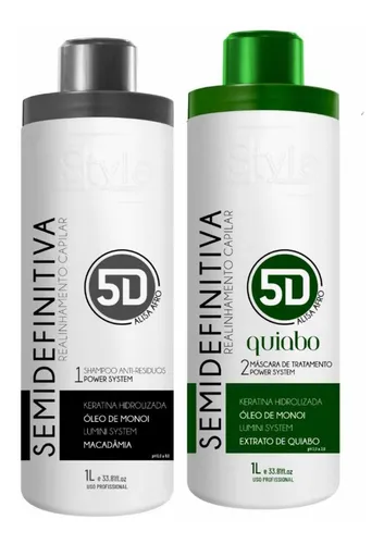 comprar Semi Definitiva 5d Quiabo Alisa100% Cu002F Formol Nova Fórmula