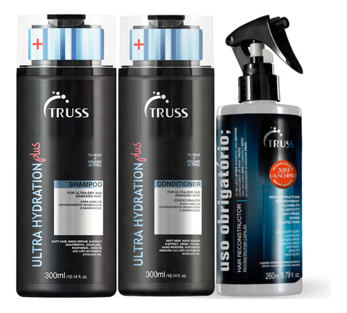 Truss Ultra Hydration Plus Shampoo E Condic+uso Obgt+máscara