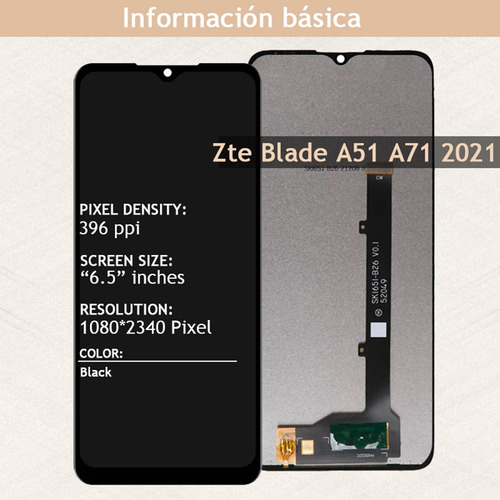 Pantalla Táctil Lcd Para Zte Blade A51 A71 A7030