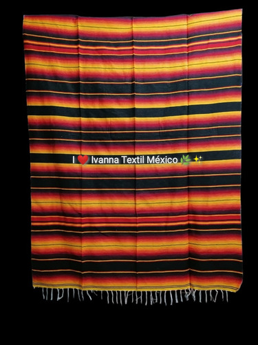 Sarape Mexicano Natural Artesanal Económico 1.50 M X 2.10 M