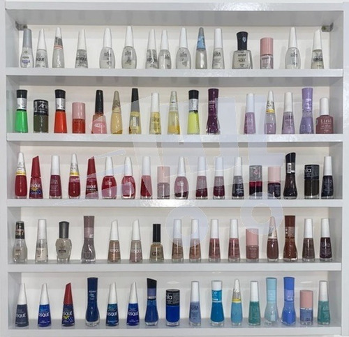 Nicho De Esmalte Mesa Com Prateleira E 2 Cadeiras Cor Fendi
