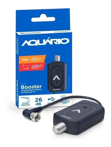 Kit Conversor Digital + Amplificador Sinal + Antena Externa