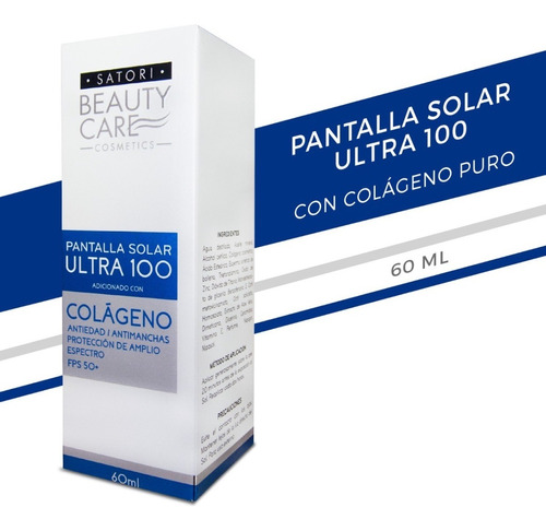 Bloqueador Solar Antiedad Ultra100 + Colágeno Skincare 60 Ml