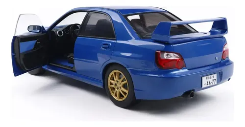Miniatura Subaru Impreza Sti (blobeye) 2003 Azul 1:18 Solido Azul