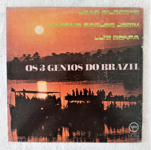 Os 3 Genios Do Brasil Lp Joao Gilberto Jobim Luiz Bonfa