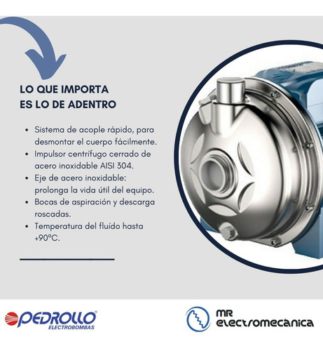 Imagen 5 de 10 de Bomba Cerveza Cervecera Cip - Pedrollo Cpm 158 St4