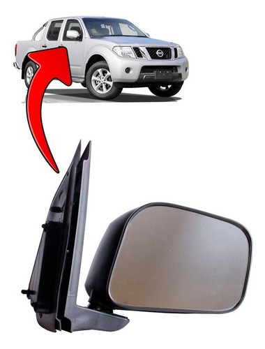 Espejo Derecho Negro Manual Para Nissan  Navara 2.5 2008-15