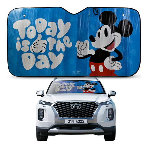 Parasol Protector Sol Minnie Mikey Mouse Camioneta 140x70cm