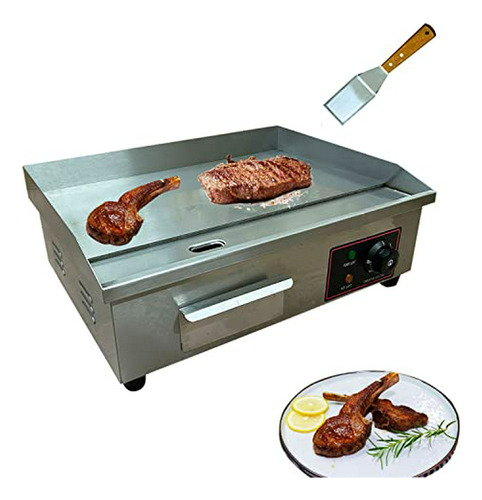 Parrilla Eléctrica Comercial Extra Grande De 1600 W, 22 PuLG