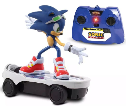 Sonic The Hedgehog Skate Vehículo A Radio Control Remoto.