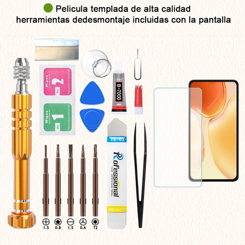 Jzahin Pantalla Para Moto Edge 20 Lite 5g Xt2139-1 Display Con Marco Black