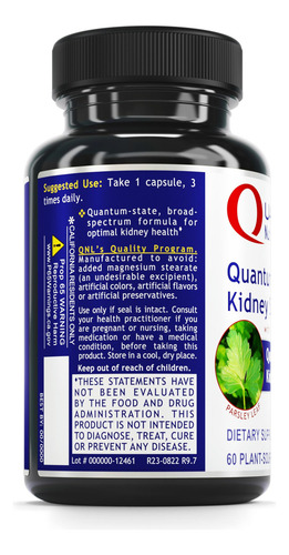 Quantum Nutrition Labs Kidney Support 60 Cápsulas