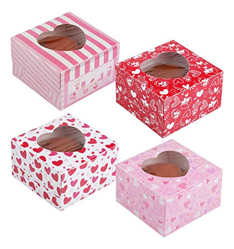 Cajas Para Cupcakes Para El Día De San Valentín, Decoración,