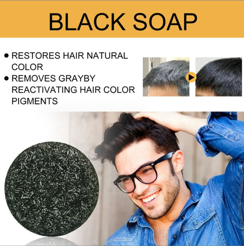 6 X De Shampoo Escurecedor, Shampoo, Sabão Em Barra