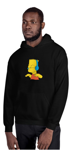 Buzo Hoodie Con Capota Bart Music Undertop