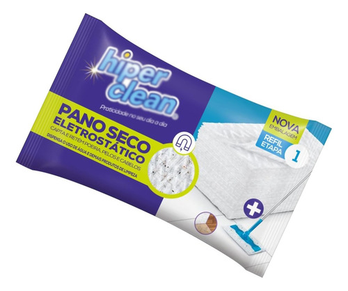 Lencos Seco Eletrostatico Refil Limpa A Seco Com 16 Lencos H